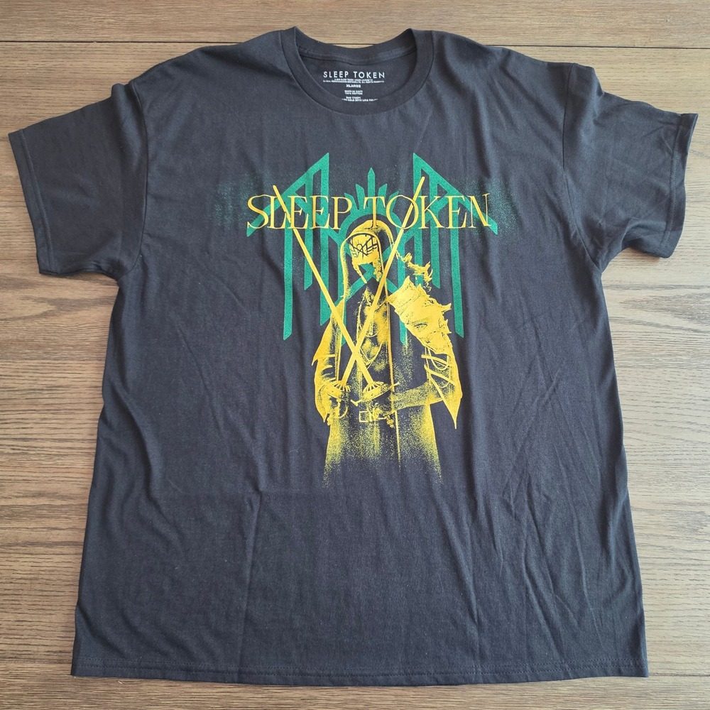 Sleep Token Band T-Shirt Mens XL Black Graphic Tee Vessel Sword Official Merch
